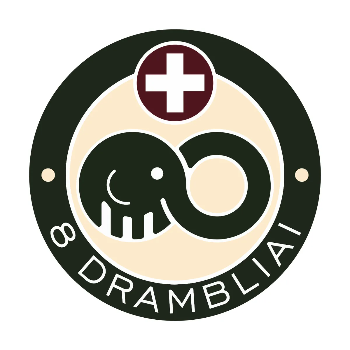 8 drambliai, UAB logotipas