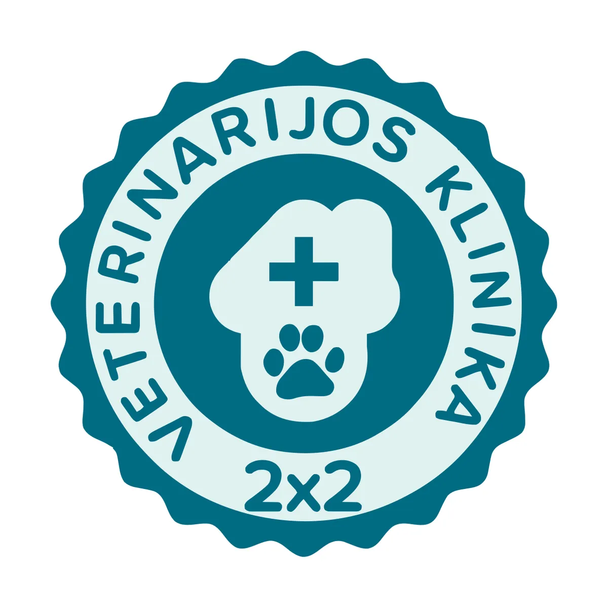 MB Veterinarijos klinika du x du logotipas